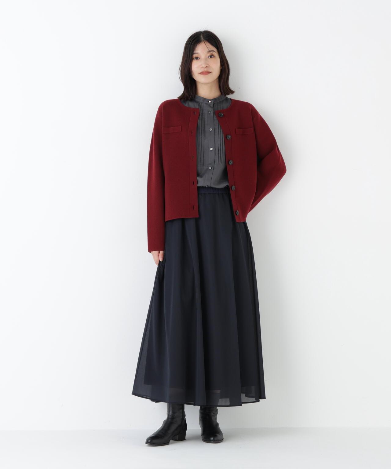 高密度米蘭羅紋圓領夾克