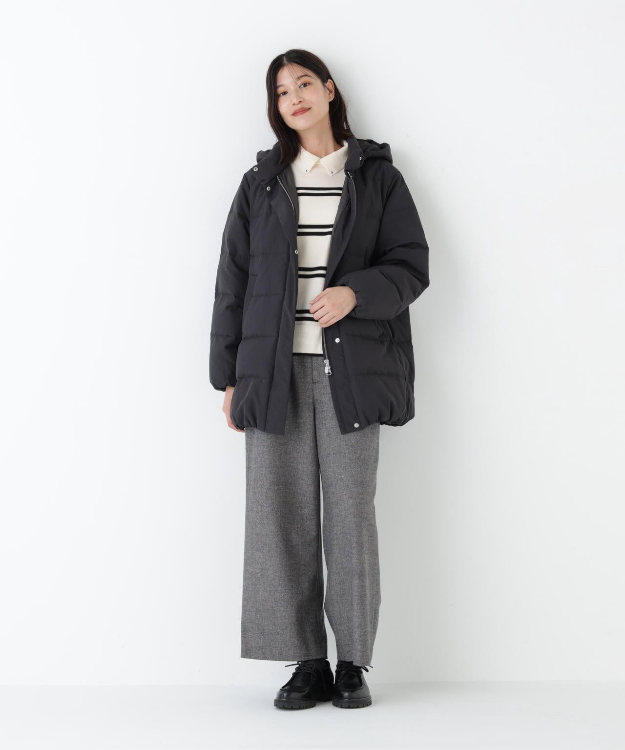 連帽立領兩穿羽絨大衣