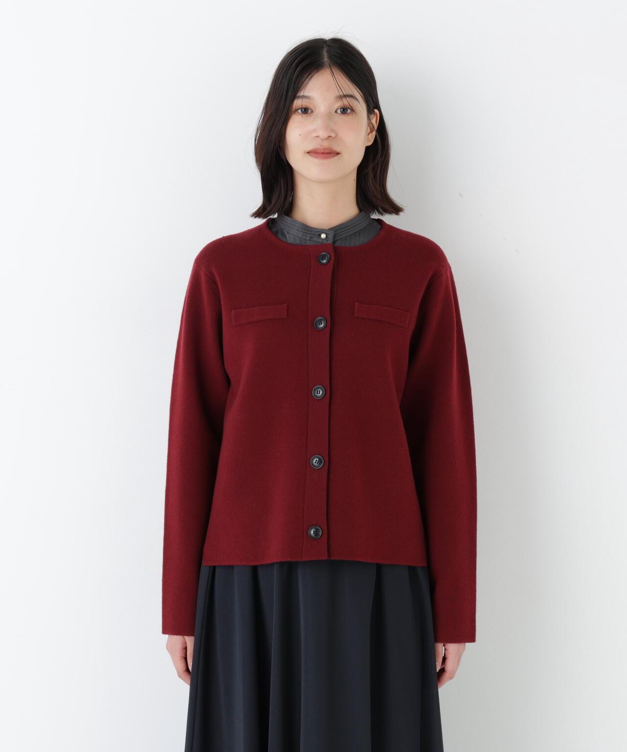 高密度米蘭羅紋圓領夾克