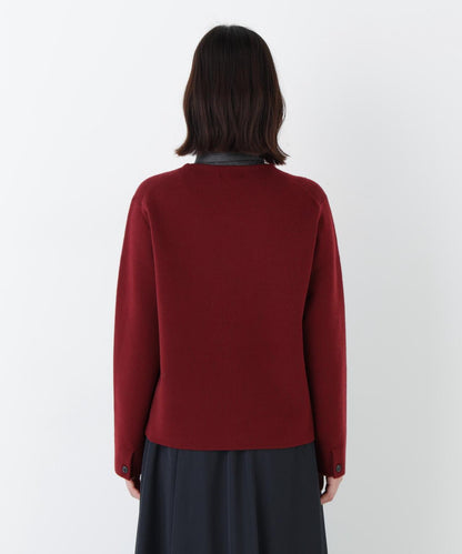 高密度米蘭羅紋圓領夾克