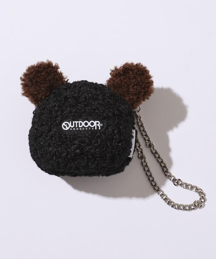 x BASICKS 仿羊羔絨小熊掛飾包