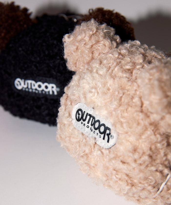 x BASICKS 仿羊羔絨小熊掛飾包