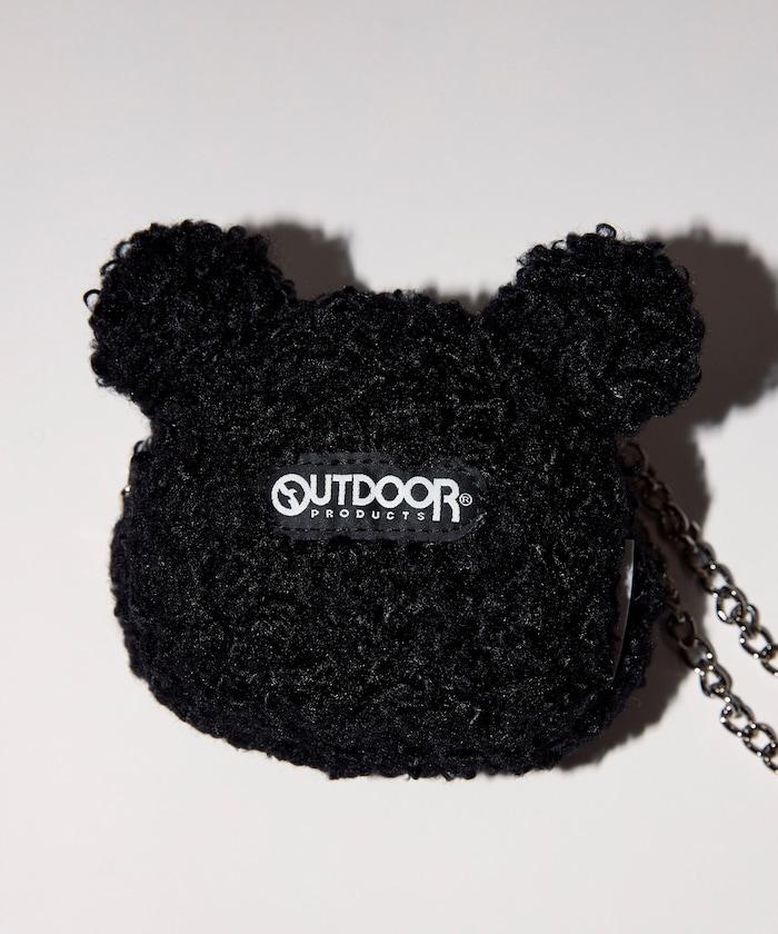 x BASICKS 仿羊羔絨小熊掛飾包