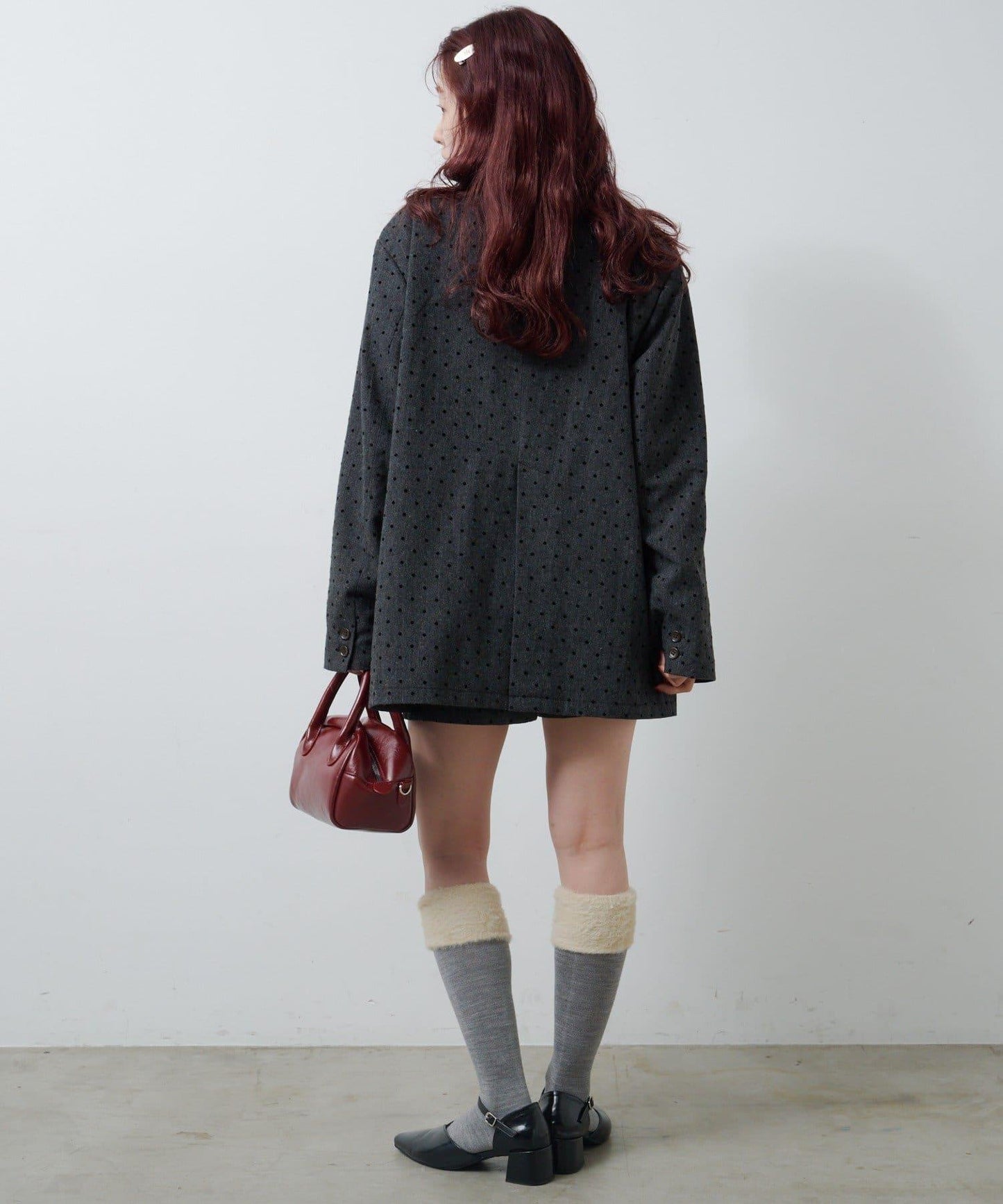 波點花呢夾克