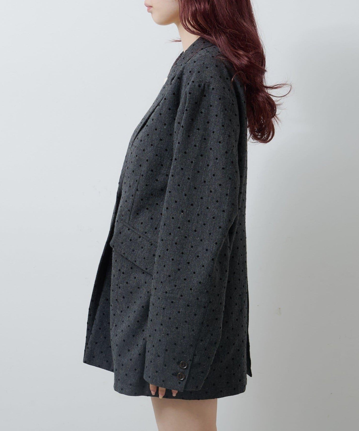 波點花呢夾克