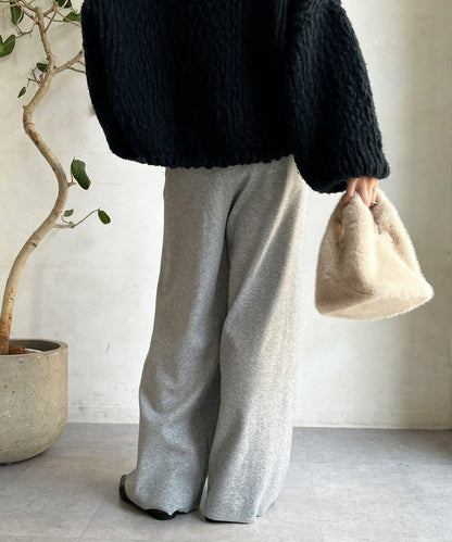 雙層腰設計針織褲