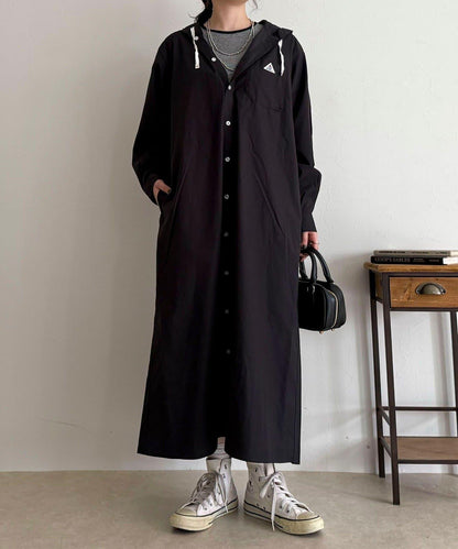 【GEVACO/ゲバコ】連帽襯衫連衣裙
