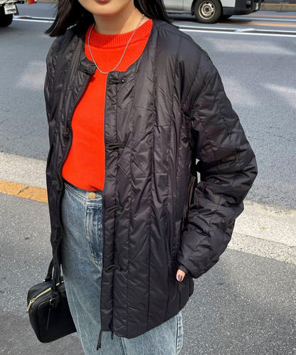 【TAION】可雙面穿中式盤扣內膽羽絨服