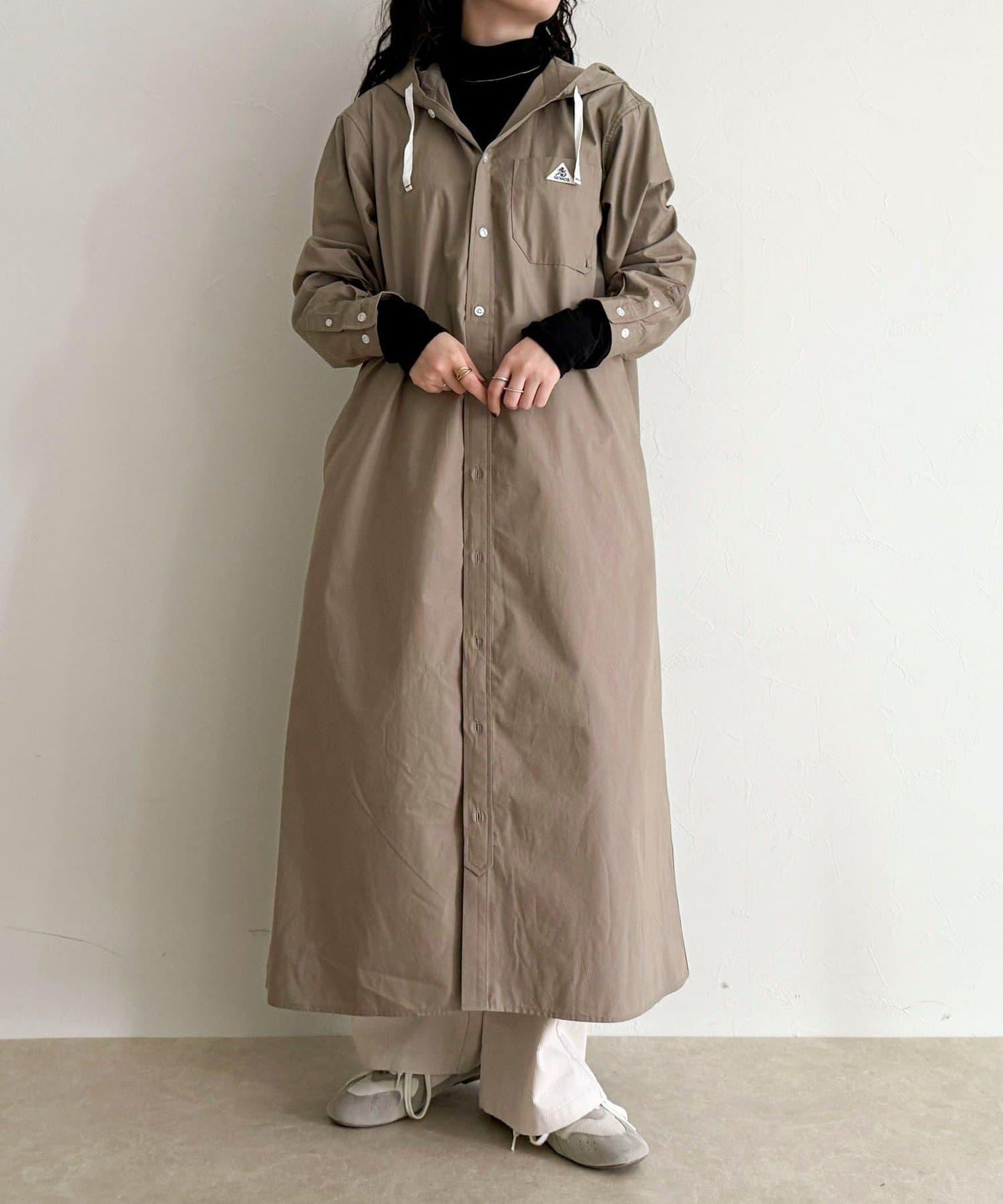 【GEVACO/ゲバコ】連帽襯衫連衣裙