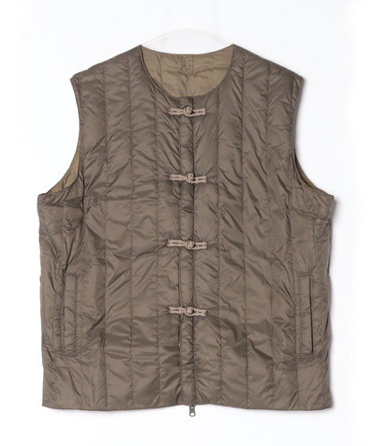 【TAION】可雙面穿中式扣內膽羽絨背心