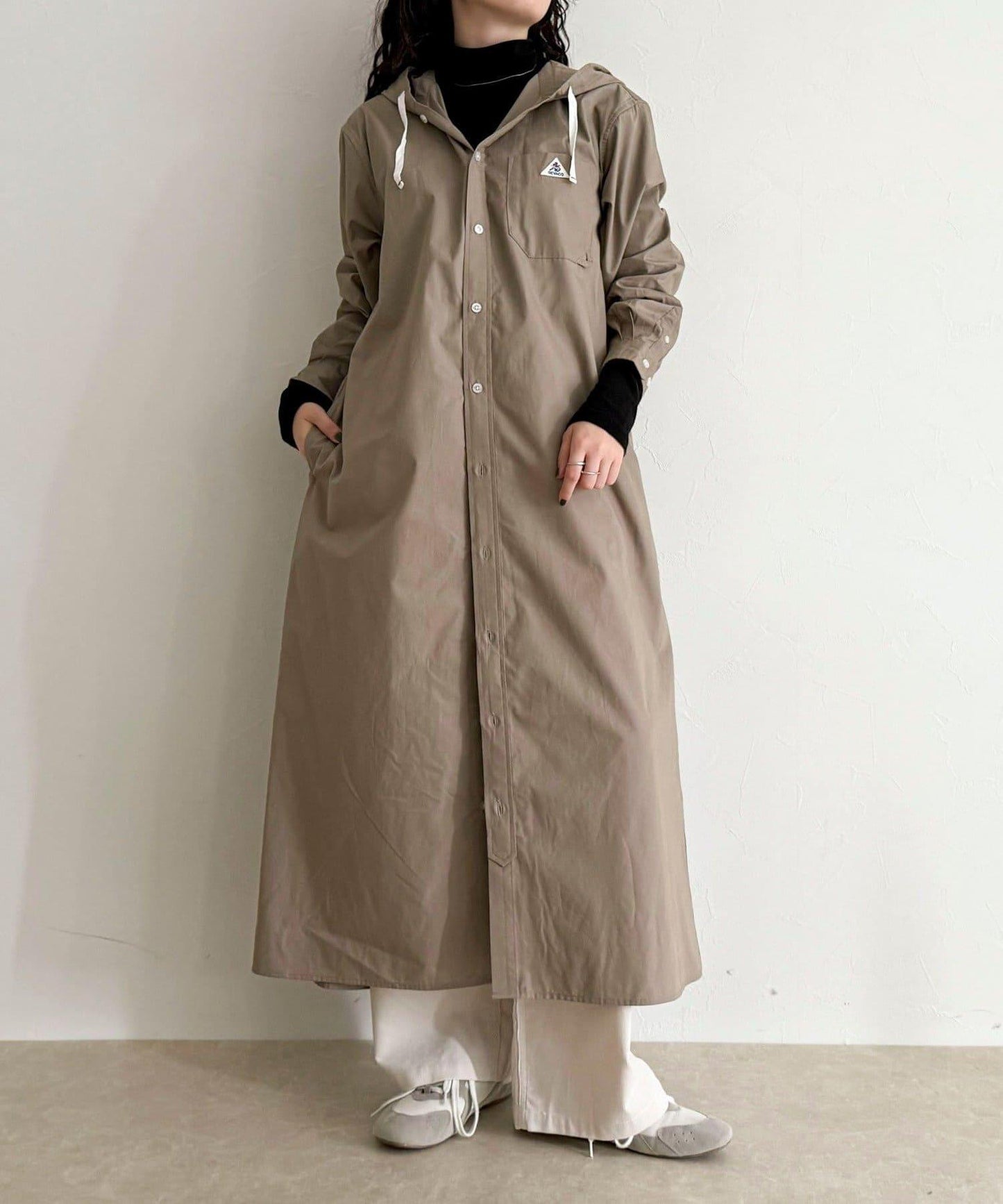 【GEVACO/ゲバコ】連帽襯衫連衣裙