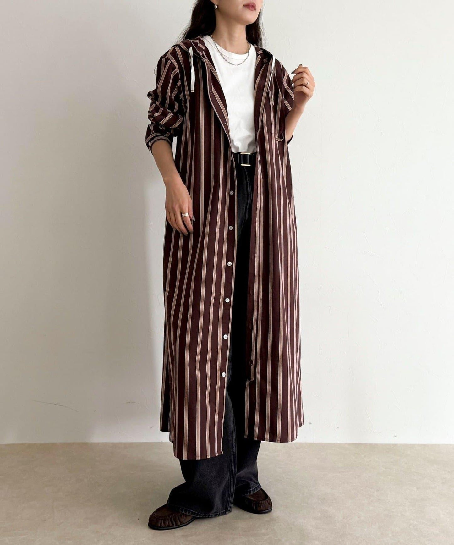 【GEVACO/ゲバコ】連帽襯衫連衣裙