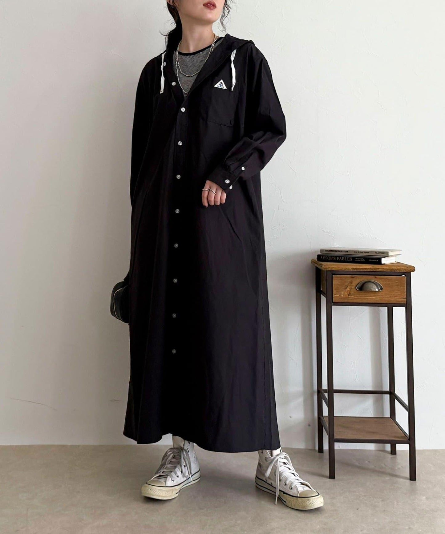 【GEVACO/ゲバコ】連帽襯衫連衣裙