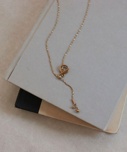 不鏽鋼亮鏈釦項鍊