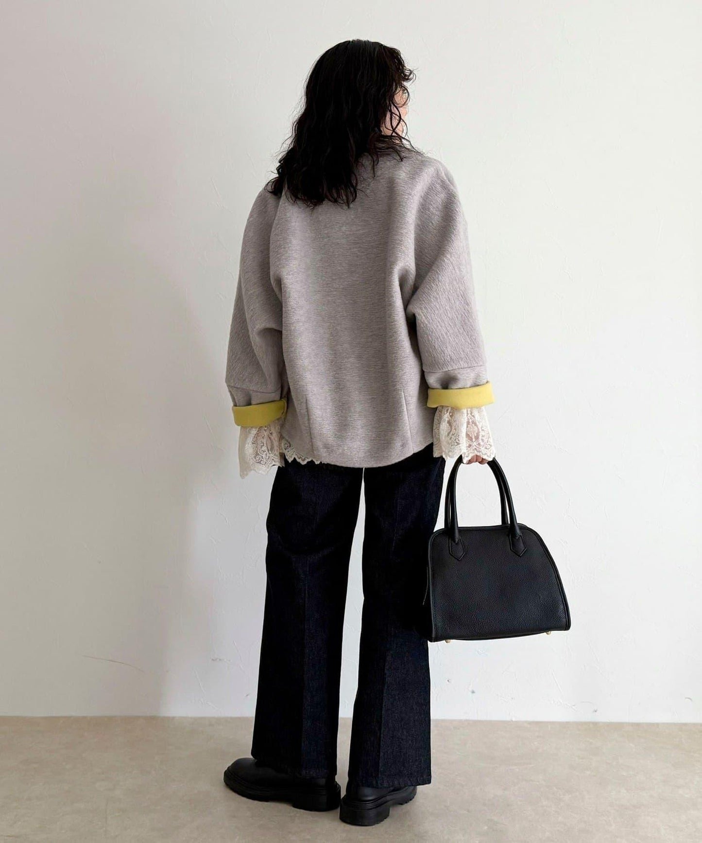 意大利風格輕盈無領夾克