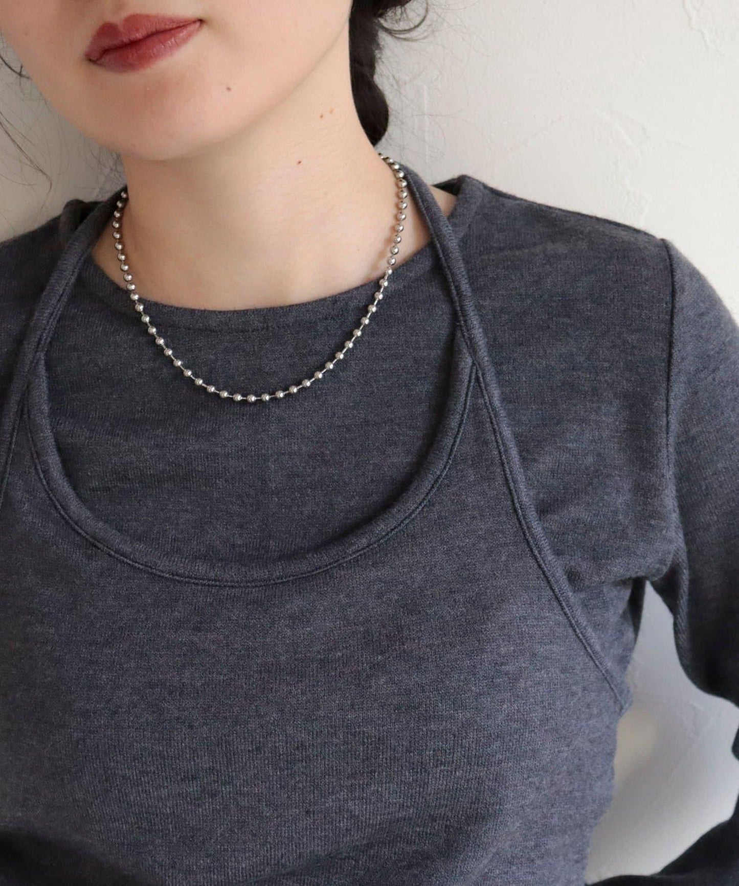 不鏽鋼球鏈掛鉤項鍊