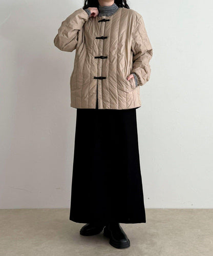 【TAION】可雙面穿中式盤扣內膽羽絨服