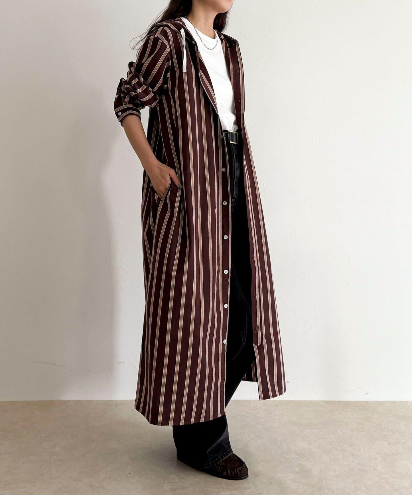 【GEVACO/ゲバコ】連帽襯衫連衣裙