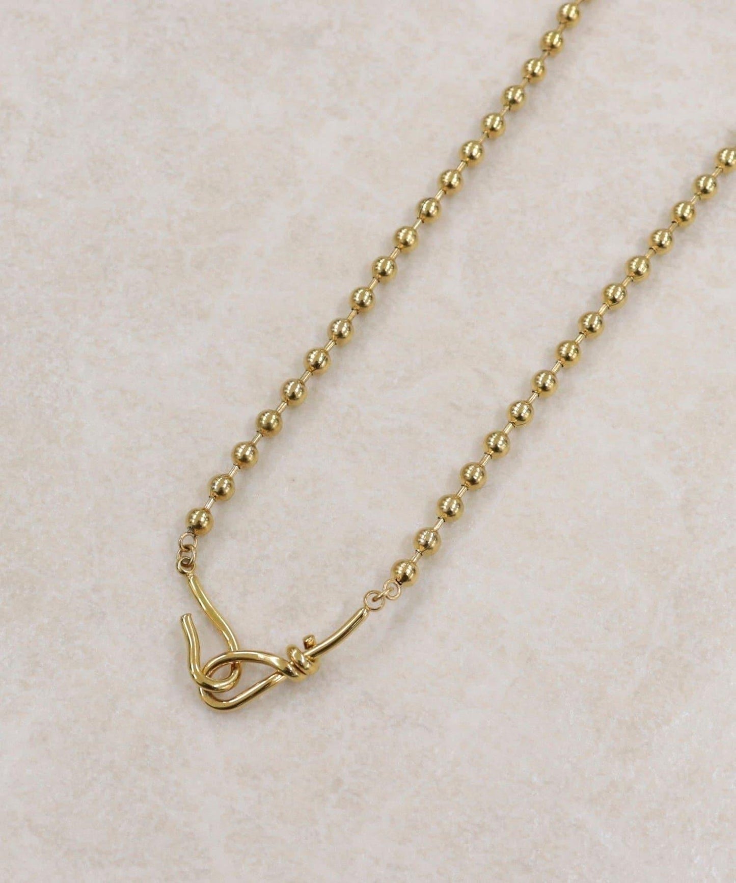 不鏽鋼球鏈掛鉤項鍊