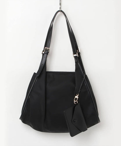 防潑水帶扣尼龍單肩包