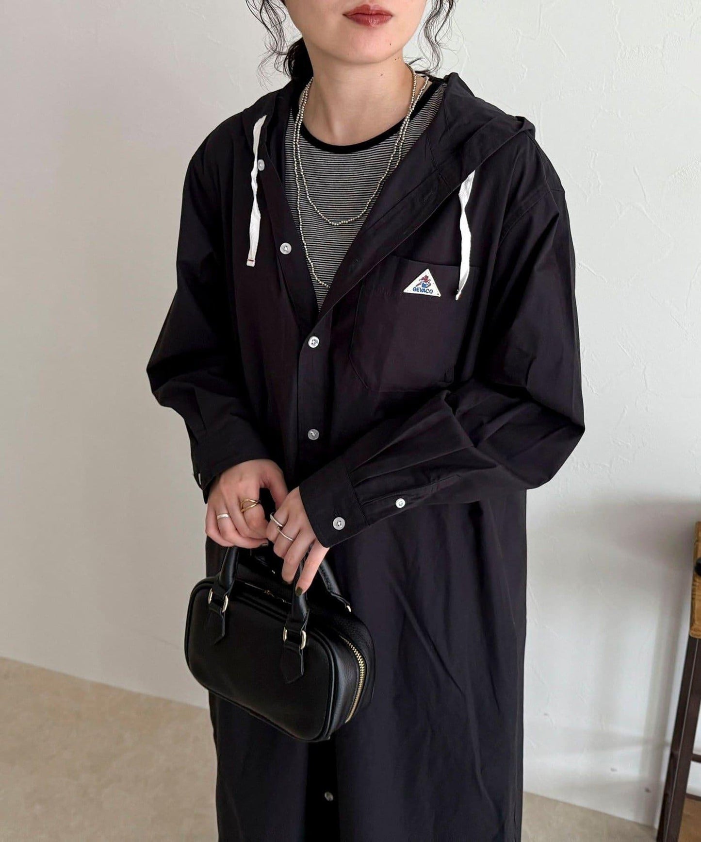 【GEVACO/ゲバコ】連帽襯衫連衣裙