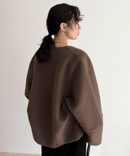 意大利風格輕盈無領夾克