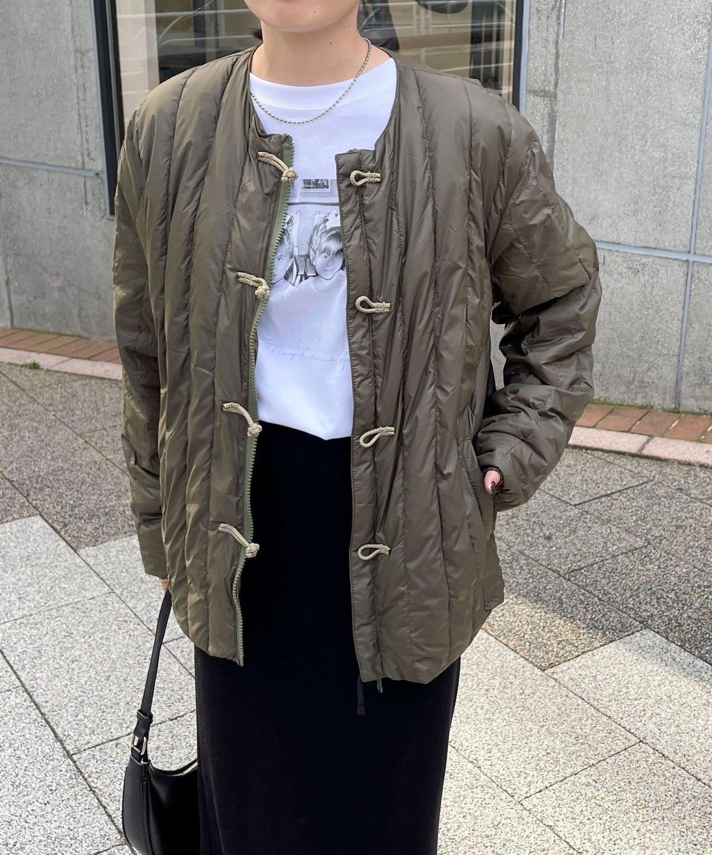 【TAION】可雙面穿中式盤扣內膽羽絨服