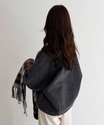 意大利風格輕盈無領夾克