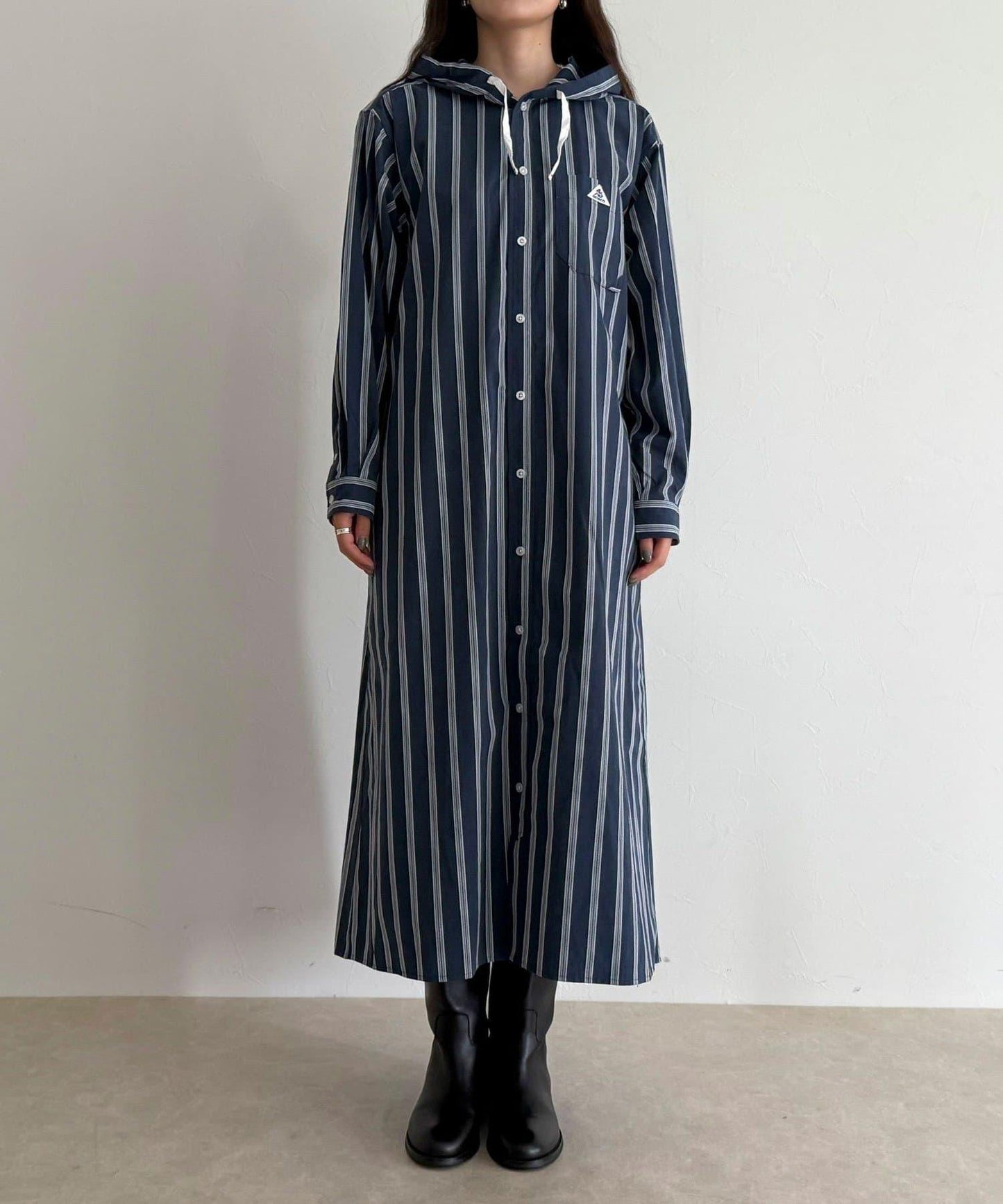 【GEVACO/ゲバコ】連帽襯衫連衣裙