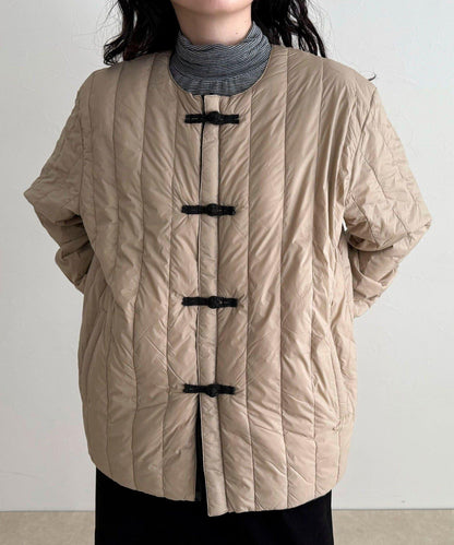 【TAION】可雙面穿中式盤扣內膽羽絨服