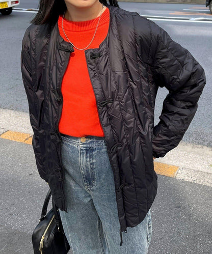 【TAION】可雙面穿中式盤扣內膽羽絨服