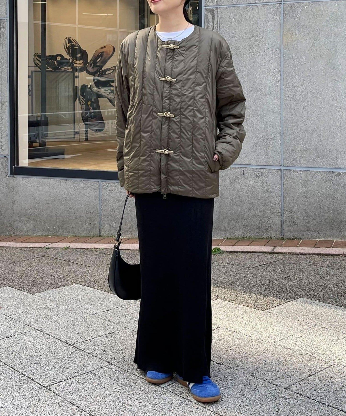 【TAION】可雙面穿中式盤扣內膽羽絨服