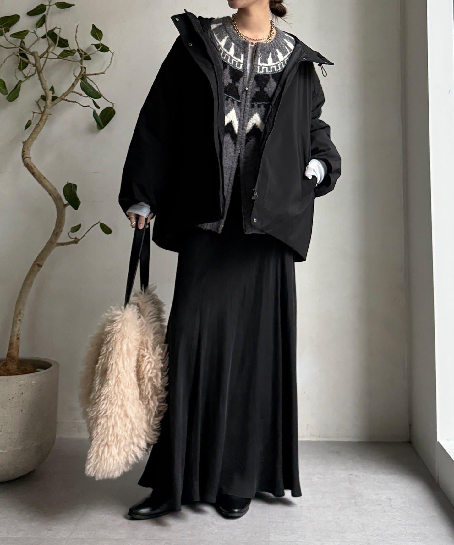 薄膜塔夫綢連帽羽絨服