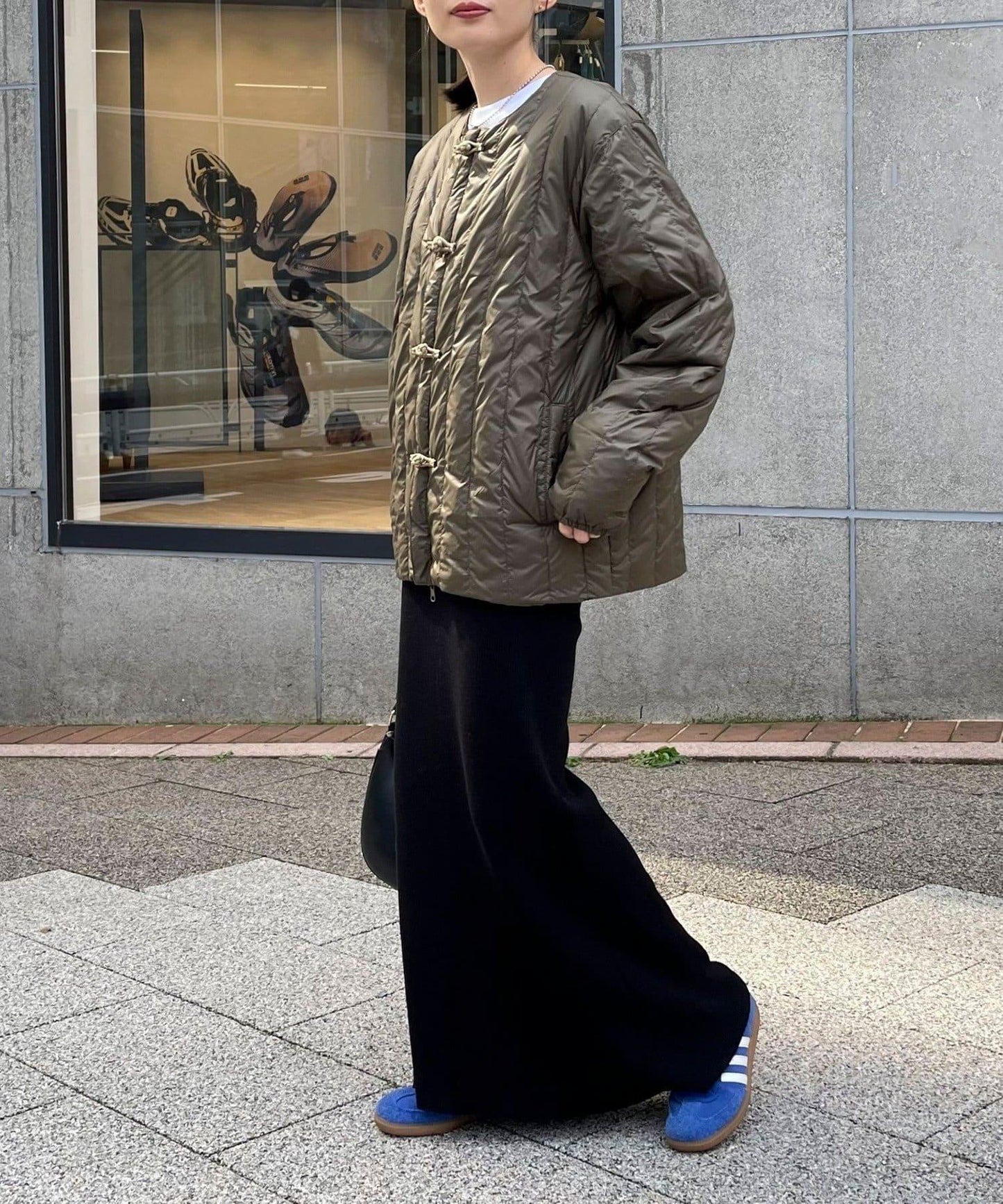 【TAION】可雙面穿中式盤扣內膽羽絨服