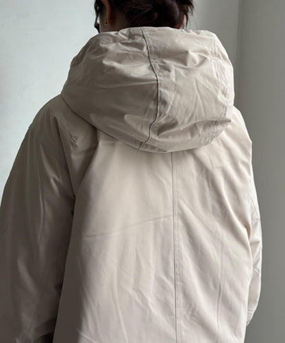 薄膜塔夫綢連帽羽絨服