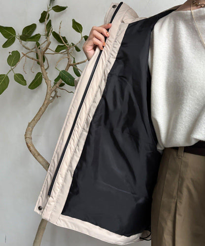 薄膜塔夫綢連帽羽絨服