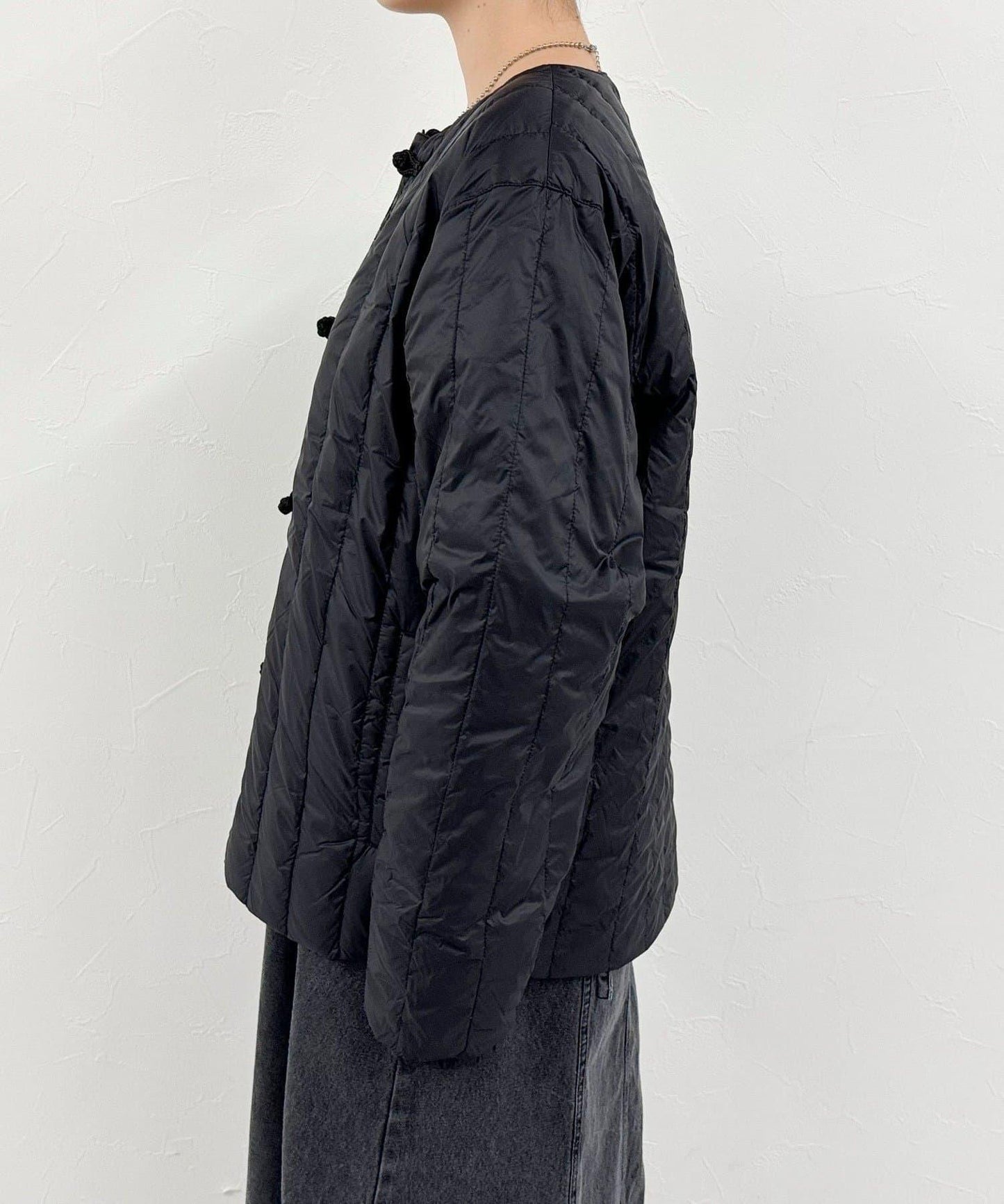 【TAION】可雙面穿中式盤扣內膽羽絨服