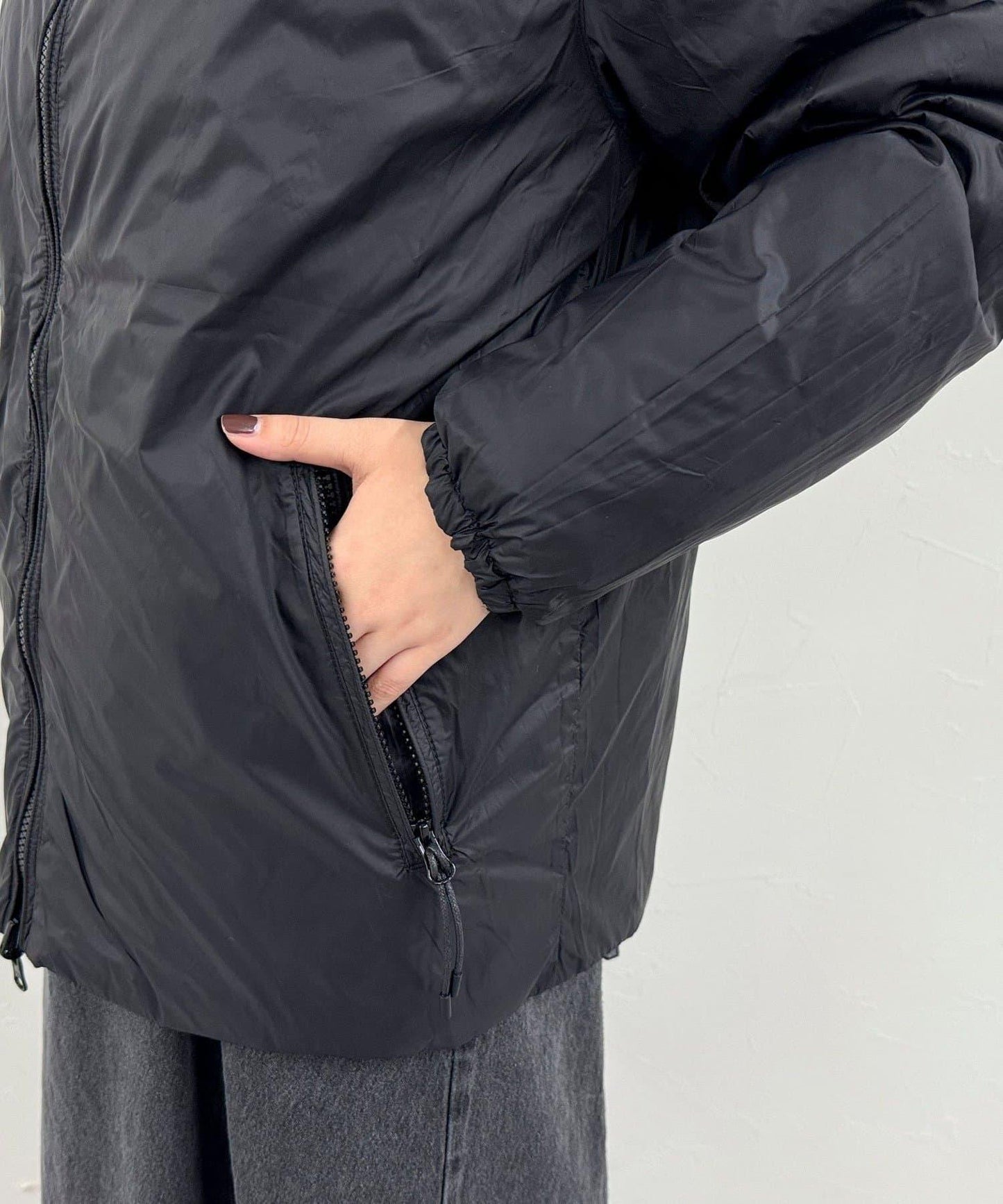 【TAION】可雙面穿中式盤扣內膽羽絨服