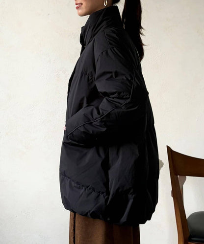 高領中款羽絨服