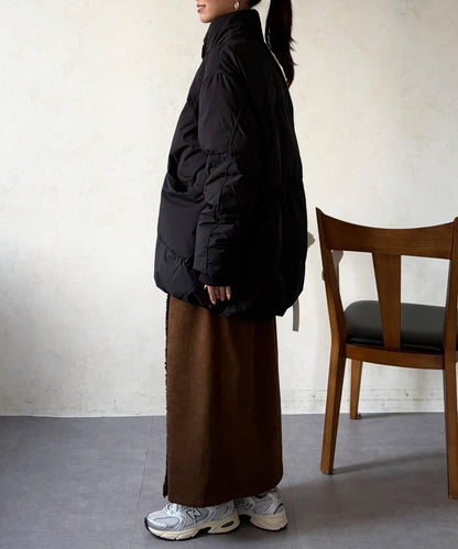 高領中款羽絨服