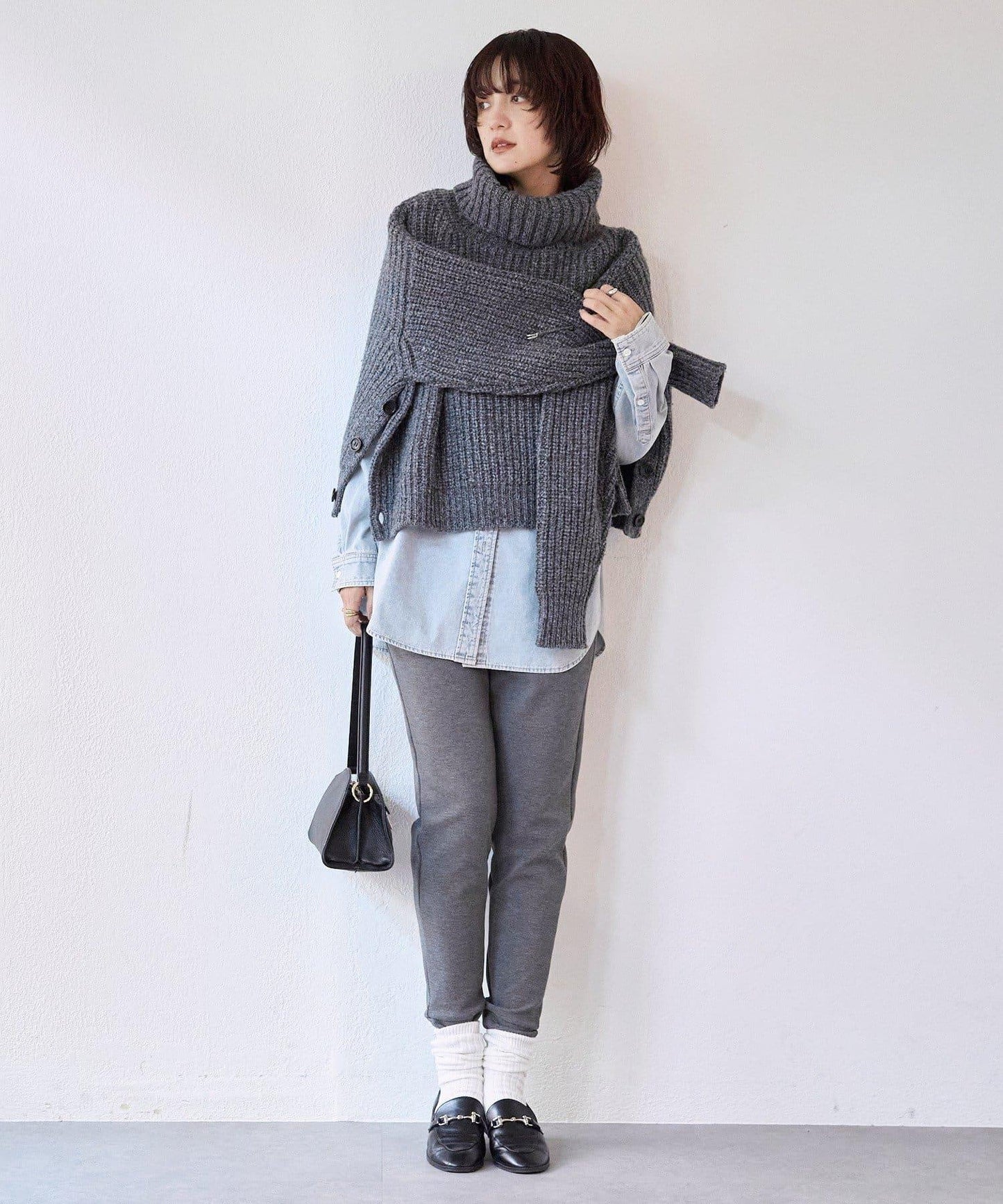 【MYSELFbyRD(マイセルフバイリヴドロワ)】針織長褲