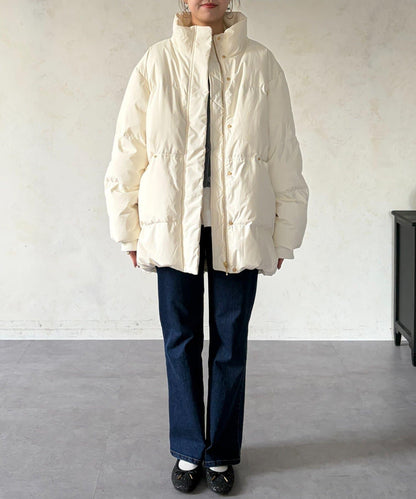 高領中款羽絨服