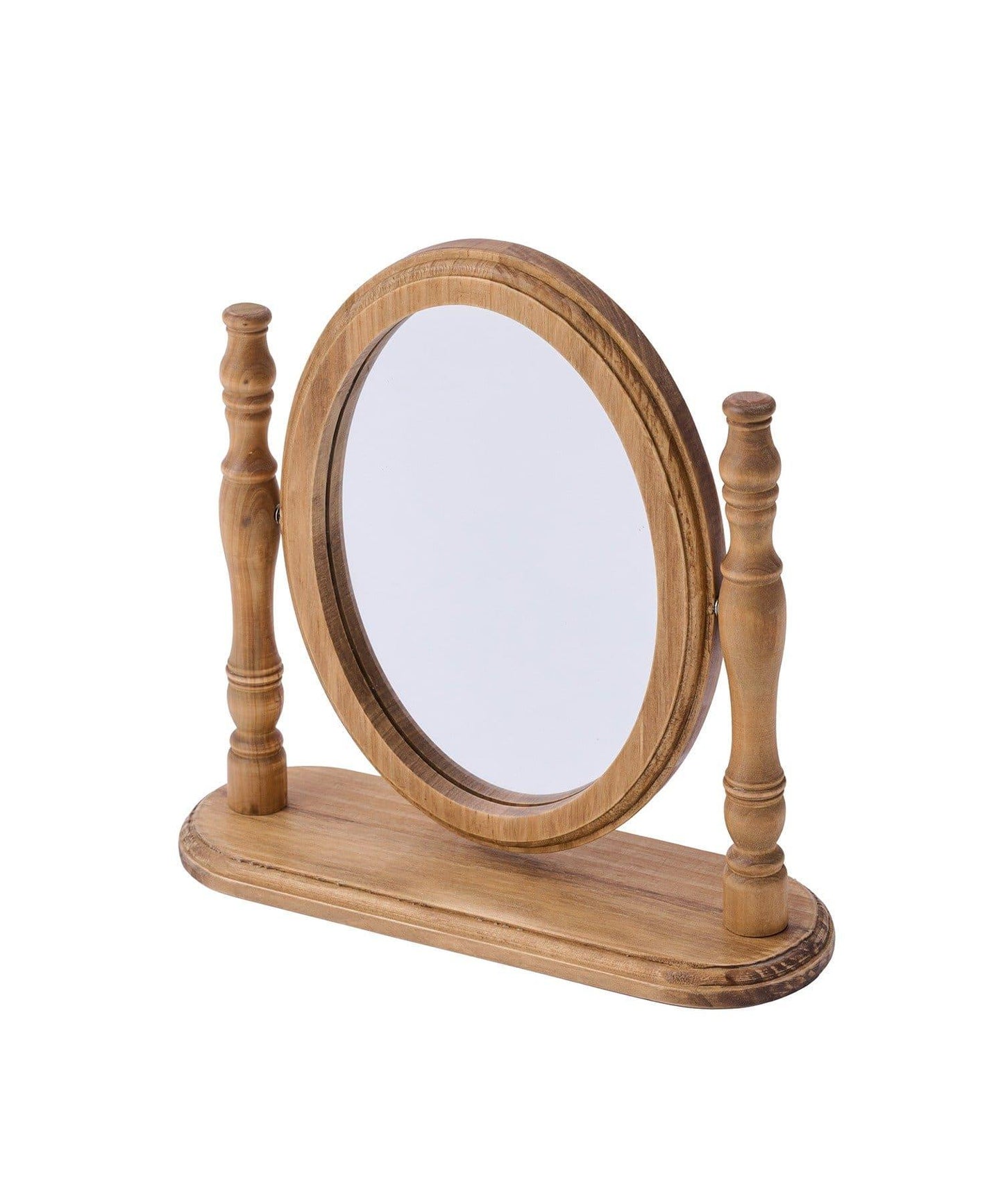 復古橢圓形臺式化妝鏡