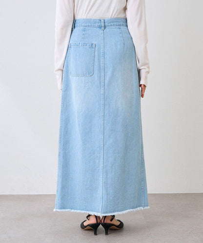 【MONN.:.(モン)】包裹式牛仔半身裙