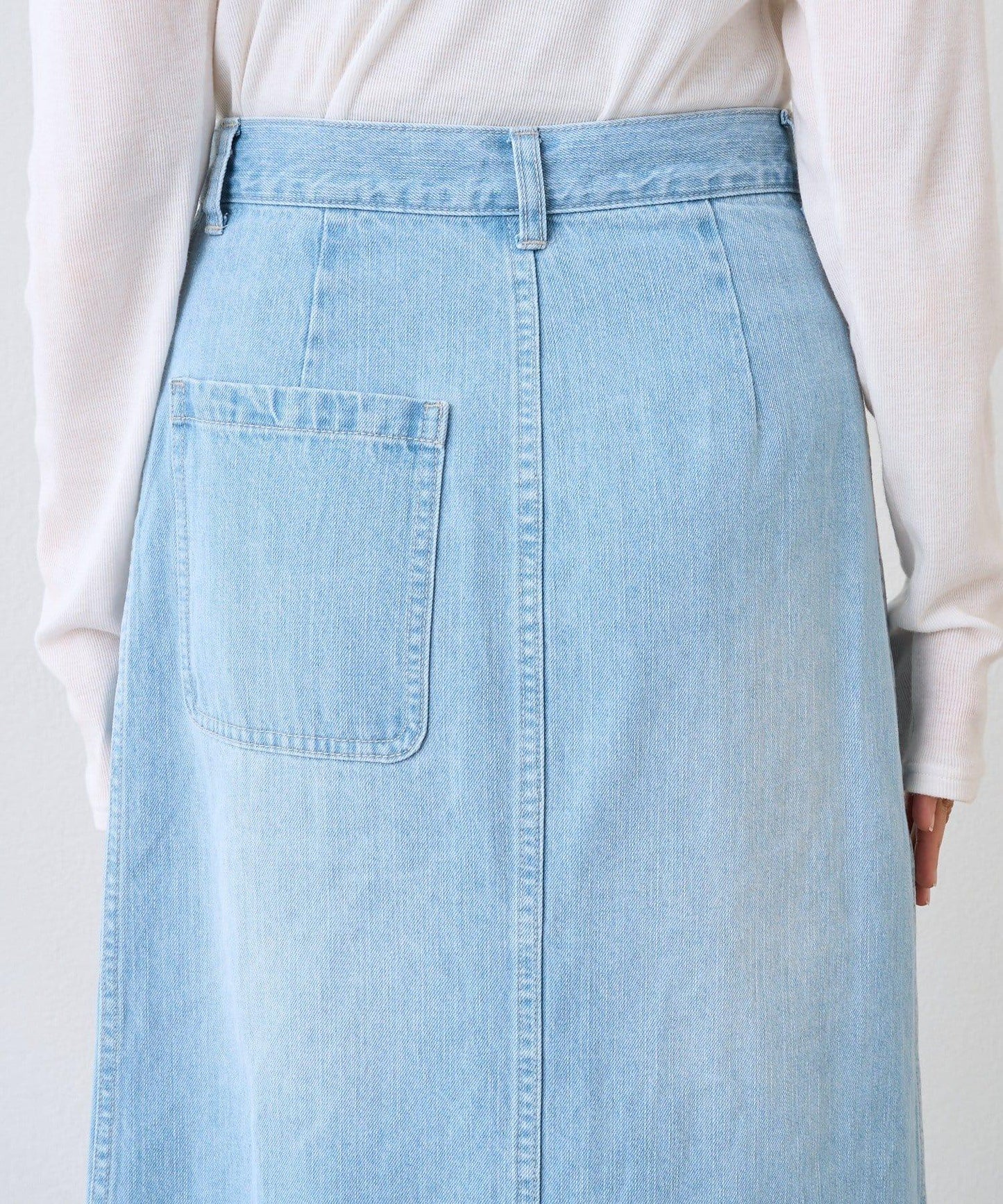 【MONN.:.(モン)】包裹式牛仔半身裙