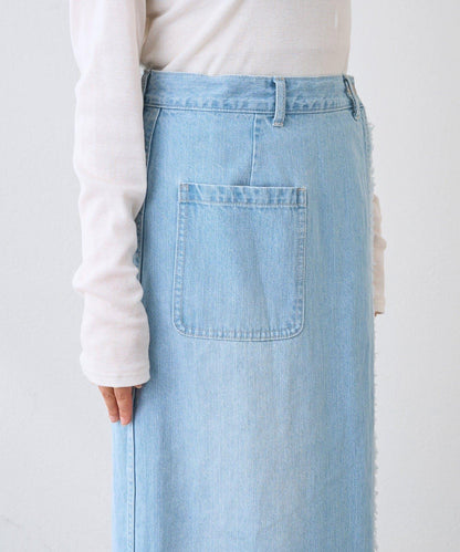 【MONN.:.(モン)】包裹式牛仔半身裙