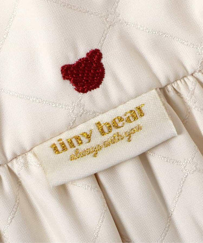 tiny bear 絎縫刺繡連衣裙