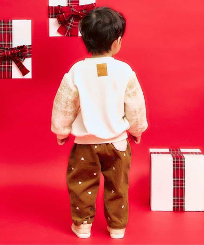 tiny bear 刺繡長褲 10分丈