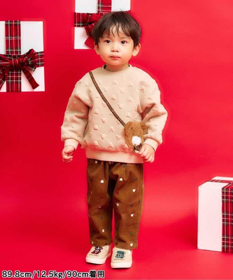 tiny bear 刺繡長褲 10分丈