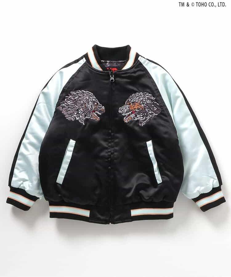 【哥斯拉】夜光刺繡可雙面穿夾克（兒童尺碼）